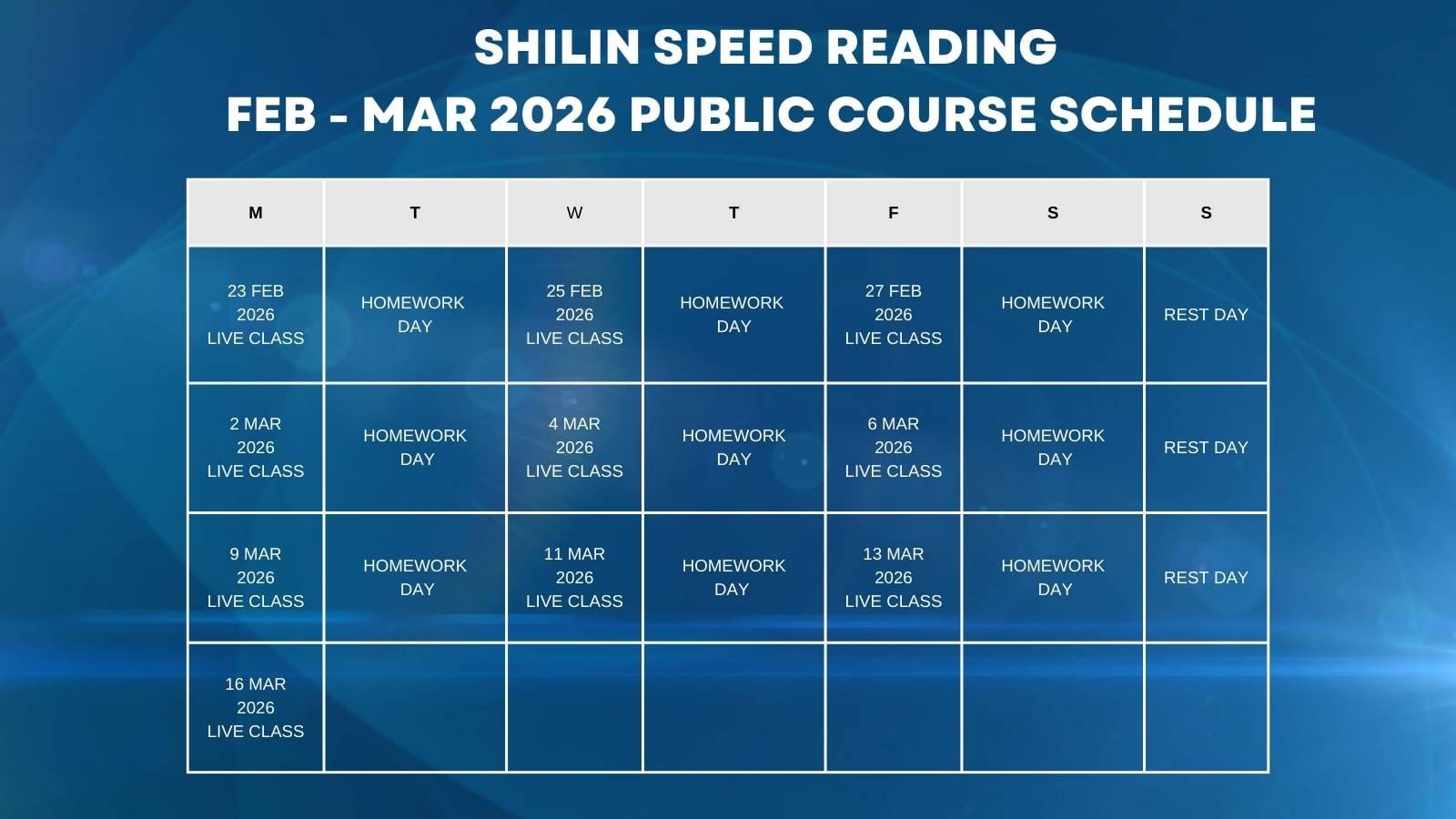 January 2025 Speed Reading Course